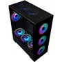 Hiditec Caja Gaming Semitorre Z20 Aura con Iluminación ARGB y Cristal Templado